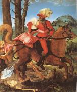 Hans Baldung Grien The Knight the Young Girl and Death (mk05) oil painting on canvas